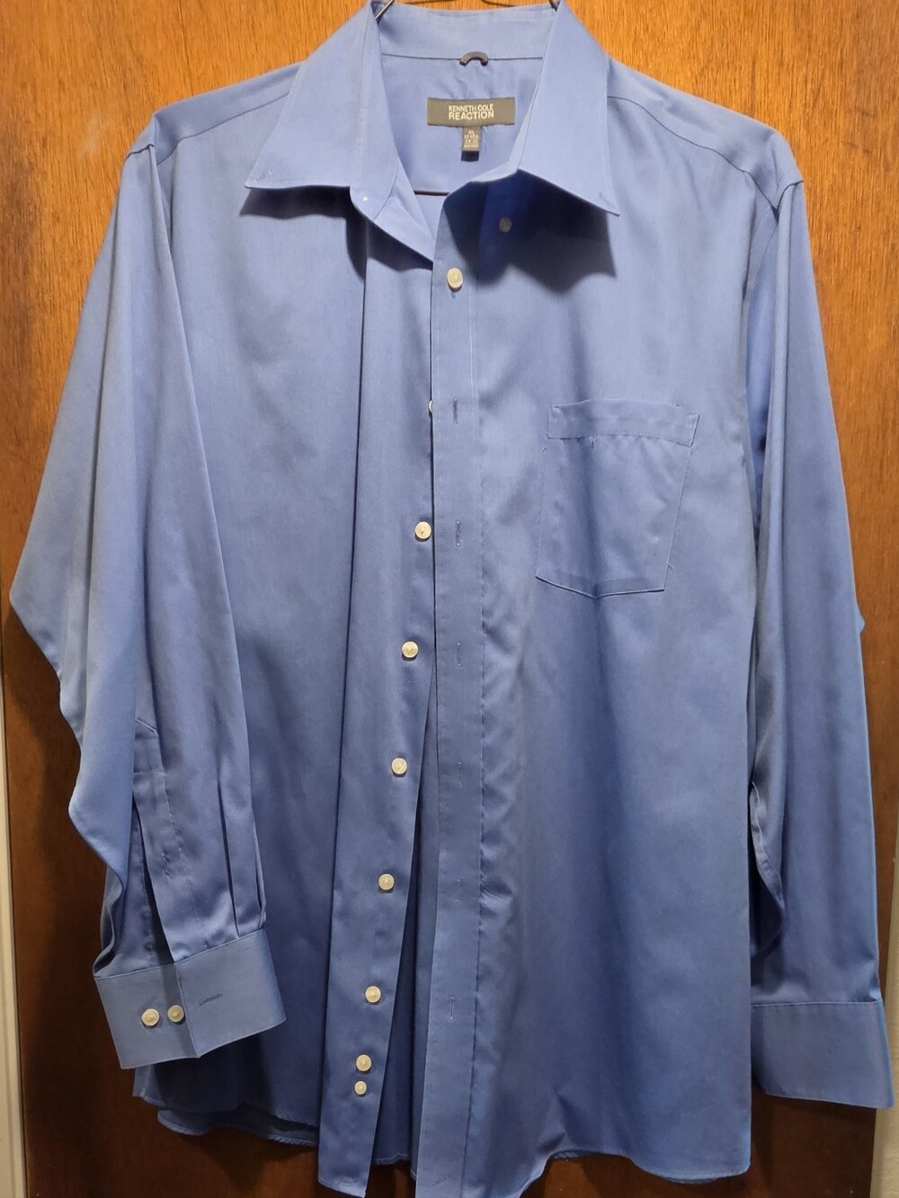Kenneth Cole Reaction Blue Men's Dress Shirt SzXL NWOT